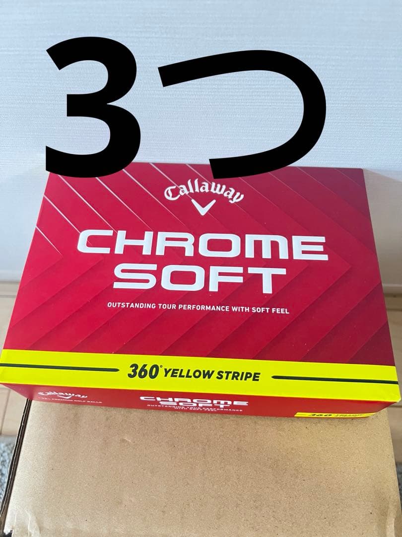 キャロウェイ(Callaway)ゴルフボールCHROME SOFT 3ダース