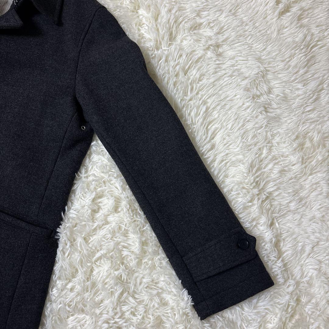 【美品】SHIPS SUPER140'S ウール メルトン キルティング M