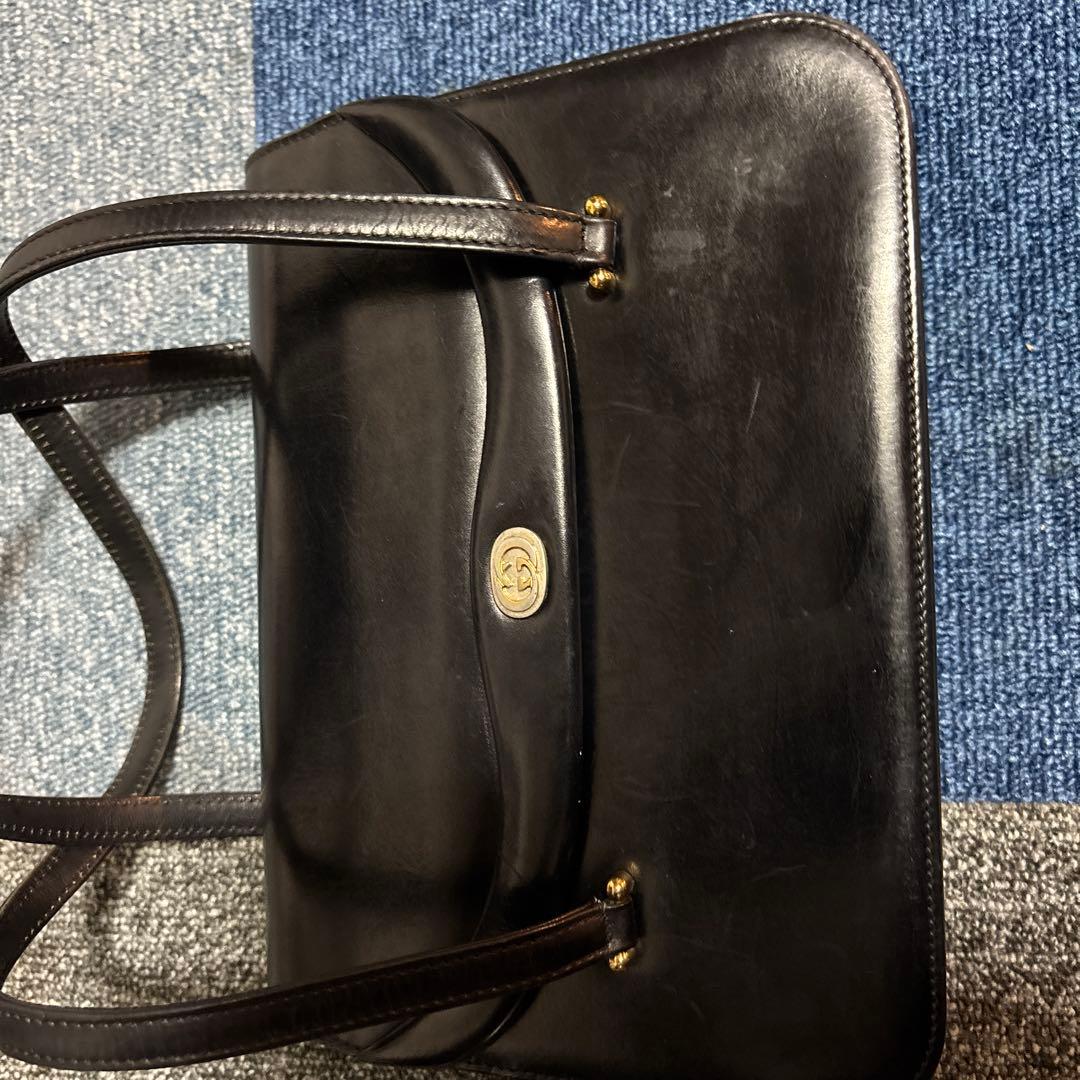 オールドグッチ　レザーハンドバッグ