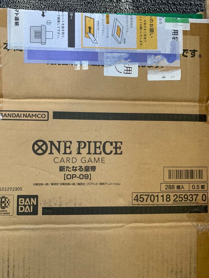 ワンピースカード　カートン空箱