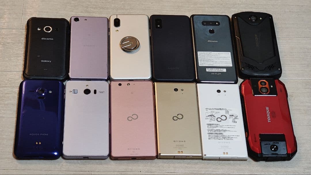 まとめ売り12台 スマートフォン本体セット通電確認済み