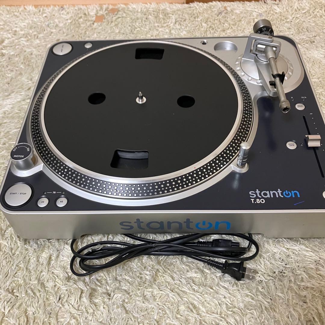 【人気商品】Stanton T.80 ターンテーブル　通電、回転確認