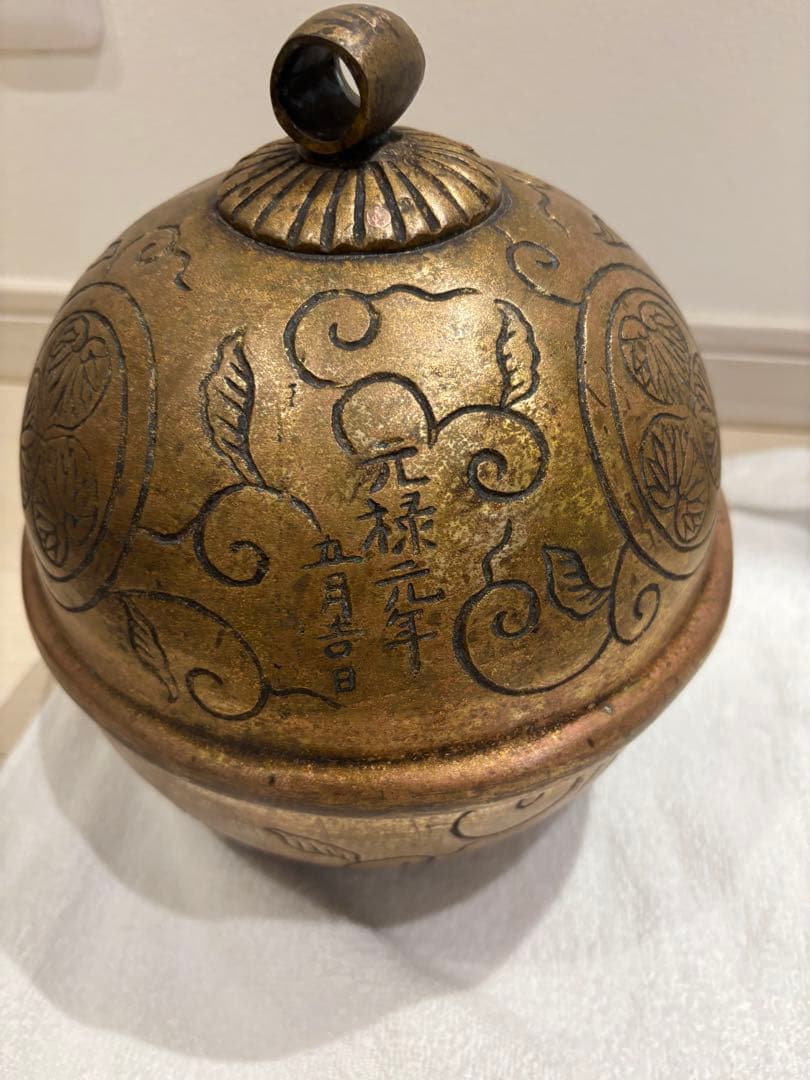 東照宮 大鈴 三葉葵紋 元禄元年 神社寺院