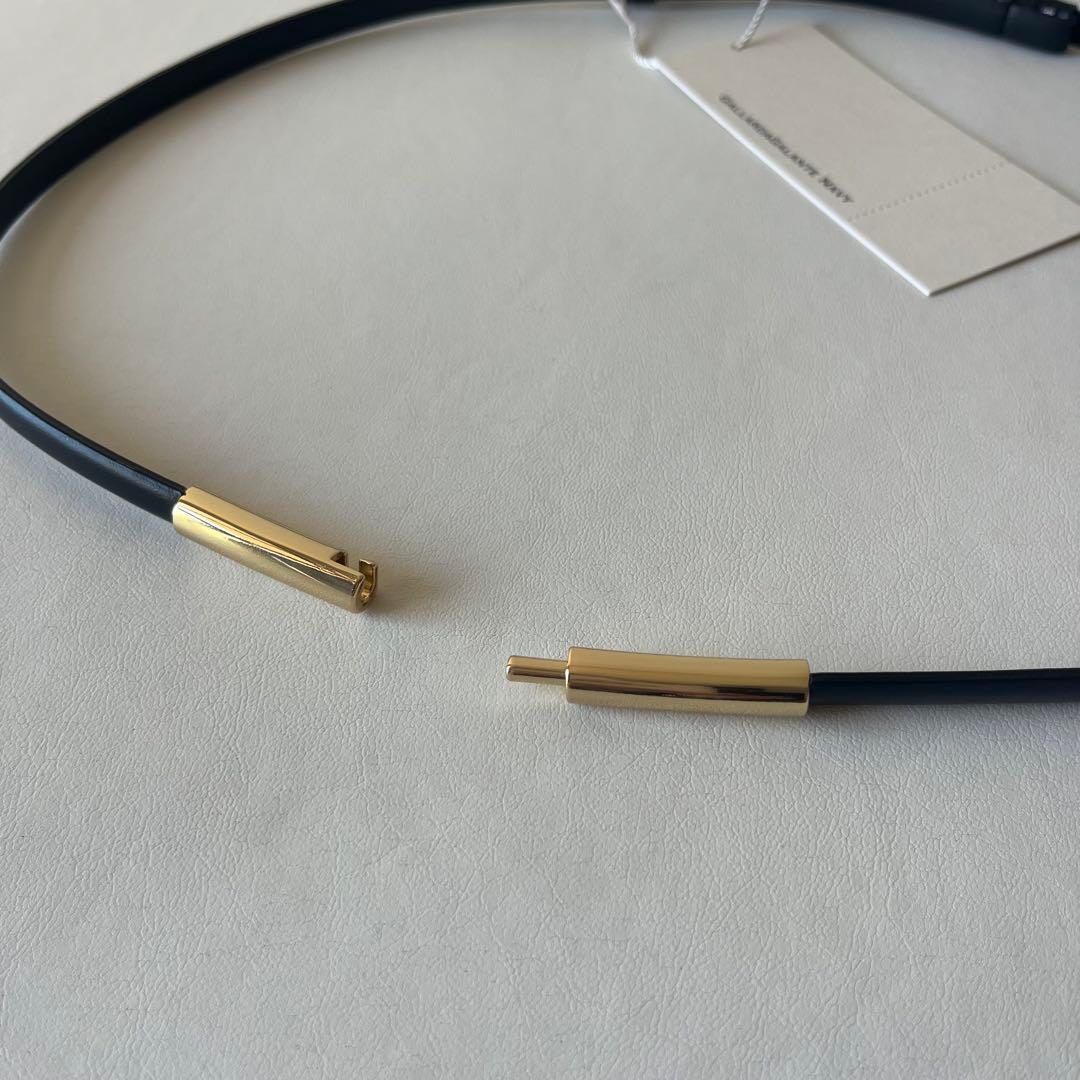 【新品】ガリャルダガランテ　スティックナローベルト　ブラック