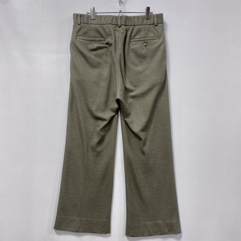 イーオールドアンドニューマン/ウールジャージースポーツスラックス/緩やかフレア