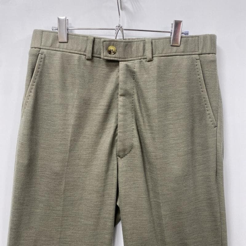 イーオールドアンドニューマン/ウールジャージースポーツスラックス/緩やかフレア