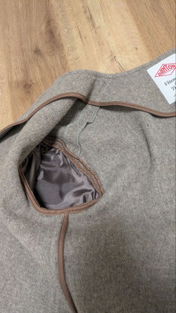 ウールライトパイル カラーレスジャケット