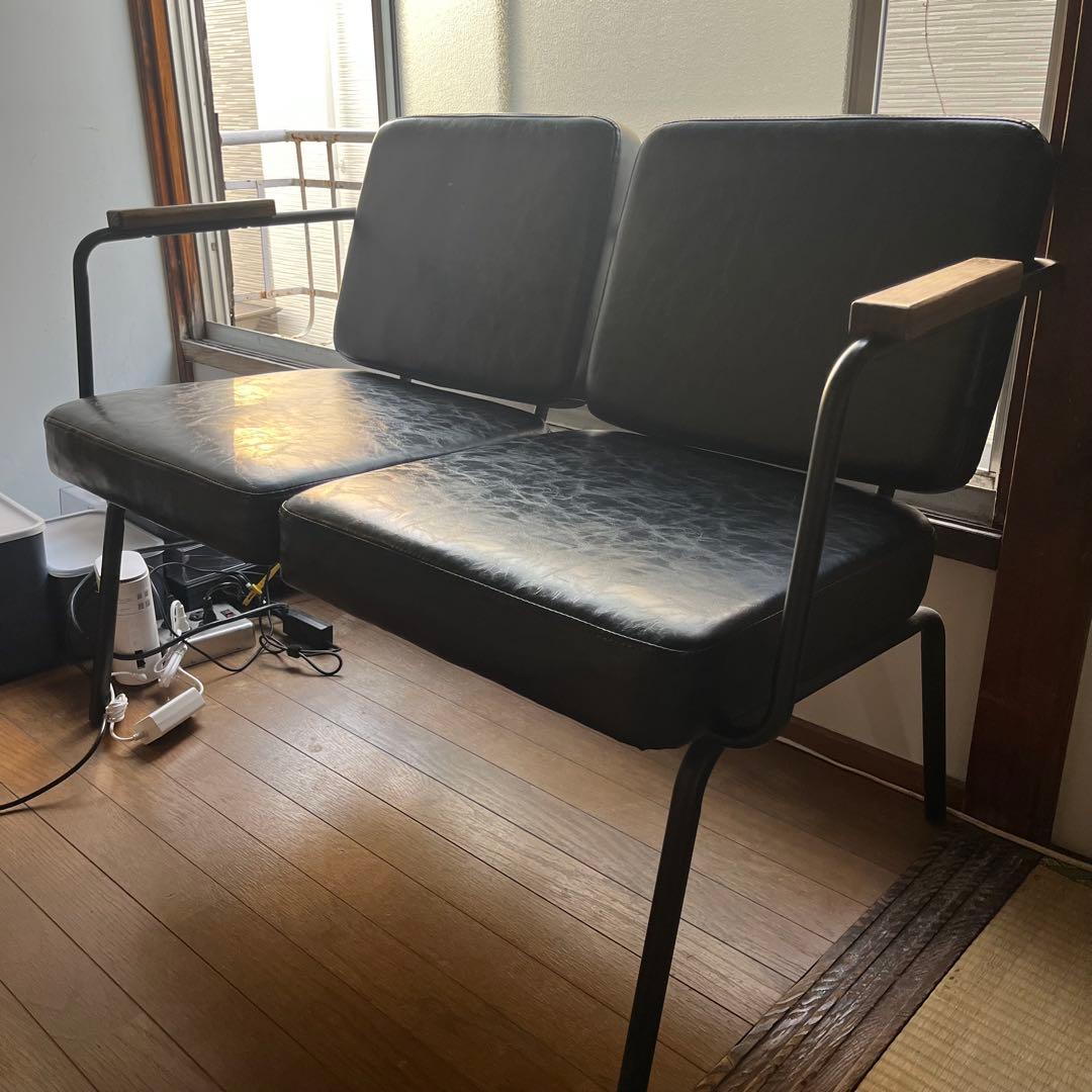 LOWYA ロウヤ　ソファ　2人掛け　インダストリアル　ヴィンテージ