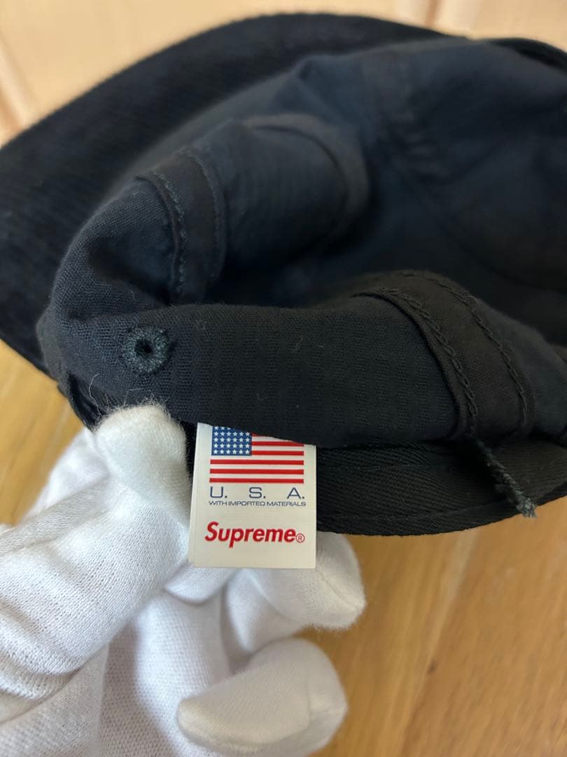 帽子 Supreme Corduroy Camp Cap black 24FW