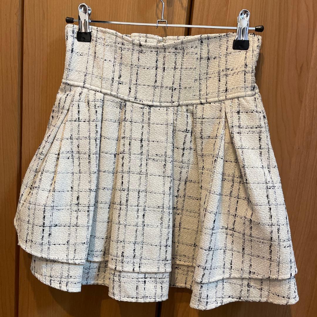ツイード美脚スカート