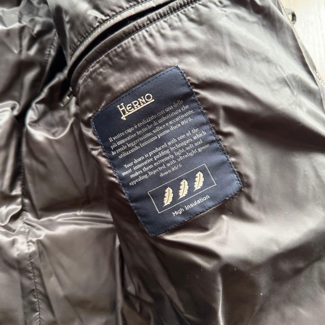 【高級⭐️軽量⭐️定価15万】Henro n-3b ダウンジャケット　ヘルノ　カーキ