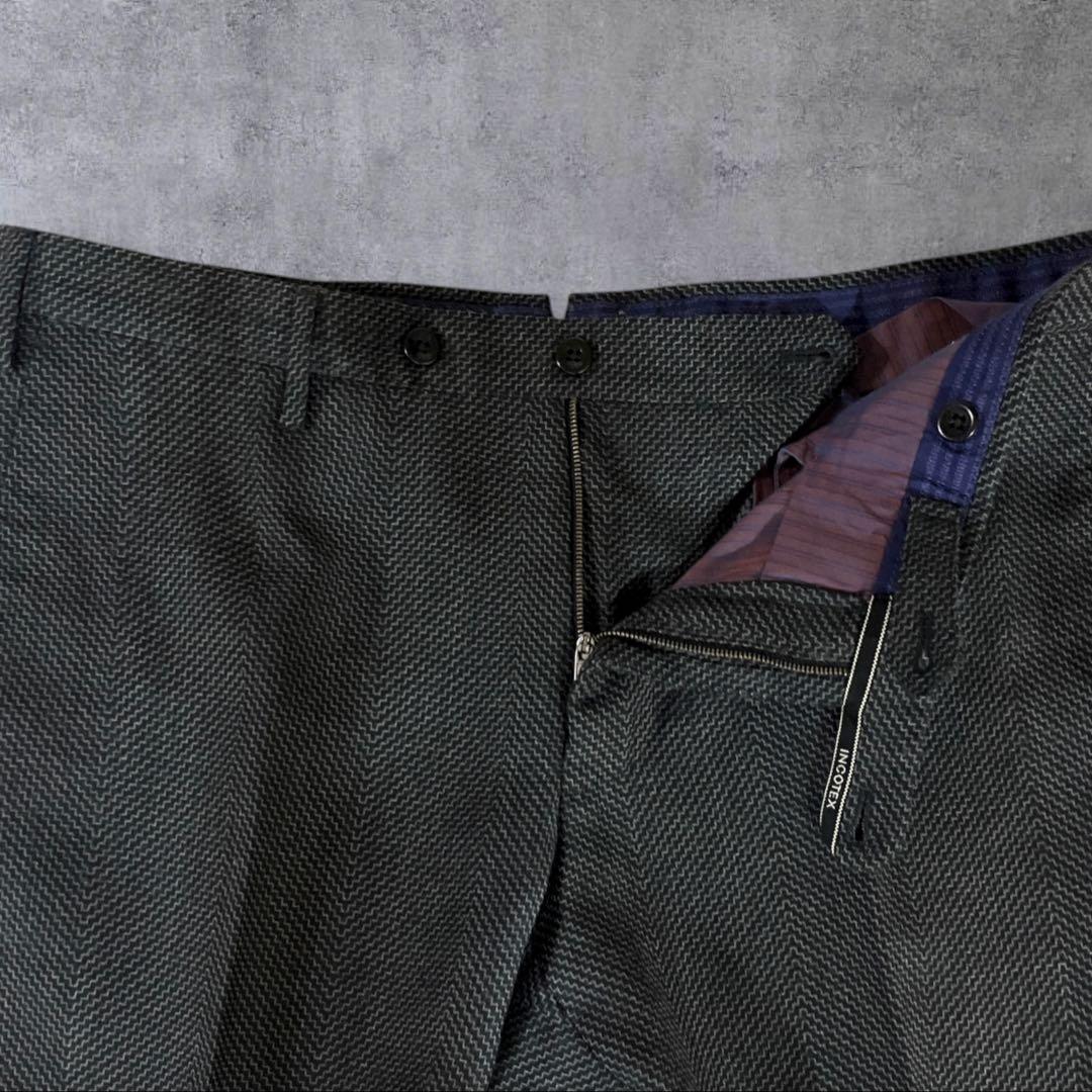 美品 Incotex インコテックス スラックス サイズ48 カシミヤ混