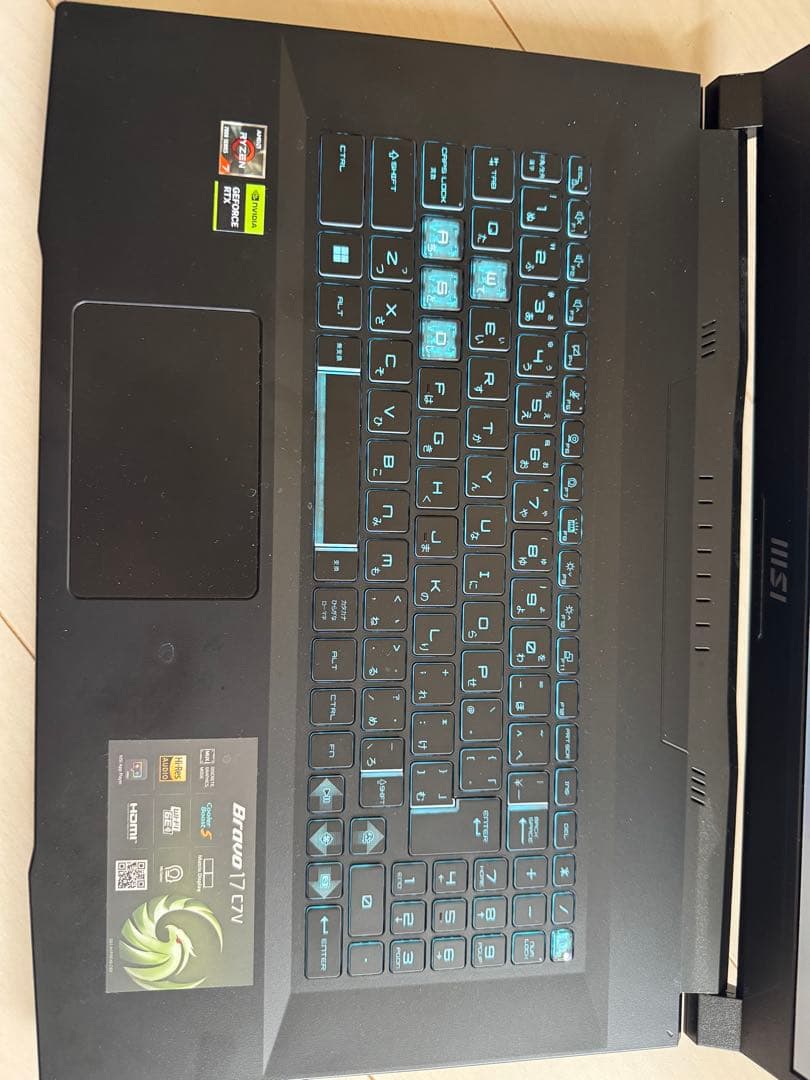 MSIゲーミングPC Bravo17 Ryzen7 RTX4060【最終値下げ】