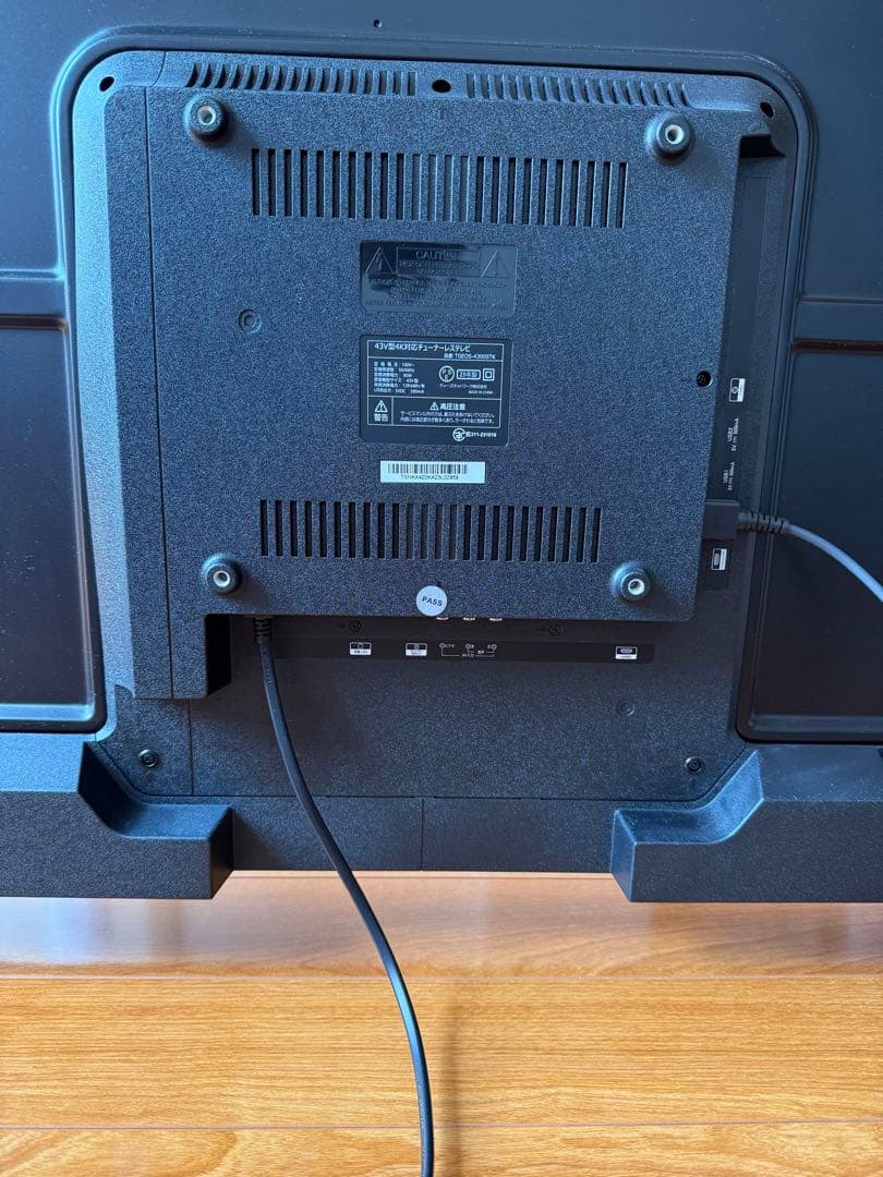 GoogleTV 43V型4K対応チューナレスTV2023年製