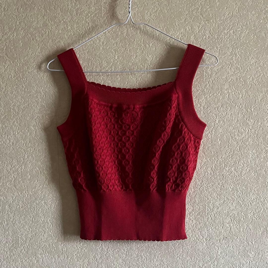 ヴィヴィアン　ニットベスト　タンクトップ