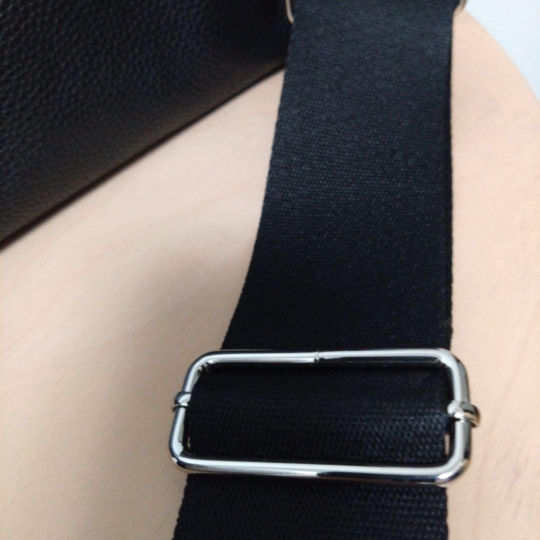 ear PAPILLONNER ワイドテープ ショルダーバッグ　ブラック