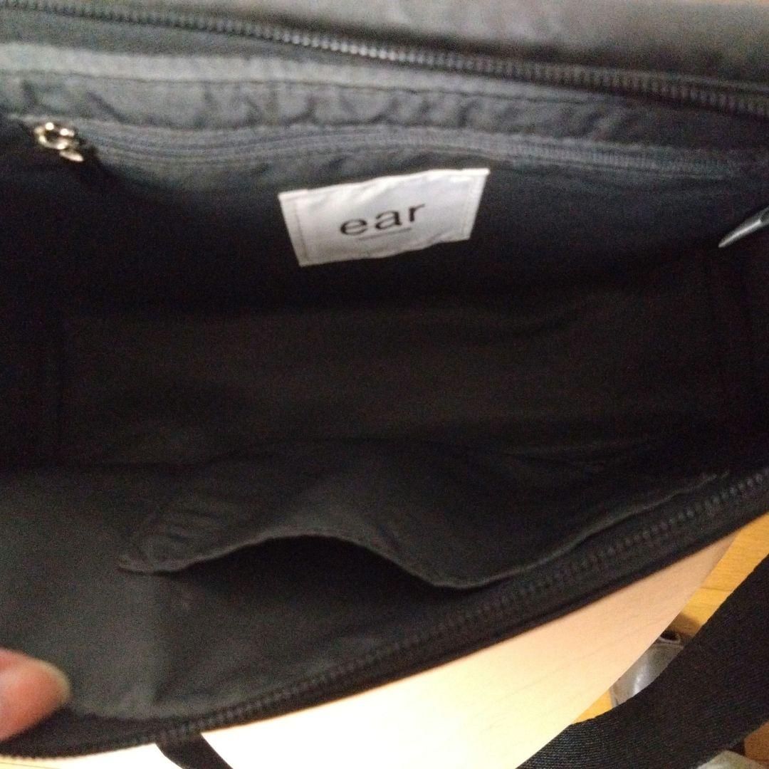 ear PAPILLONNER ワイドテープ ショルダーバッグ　ブラック