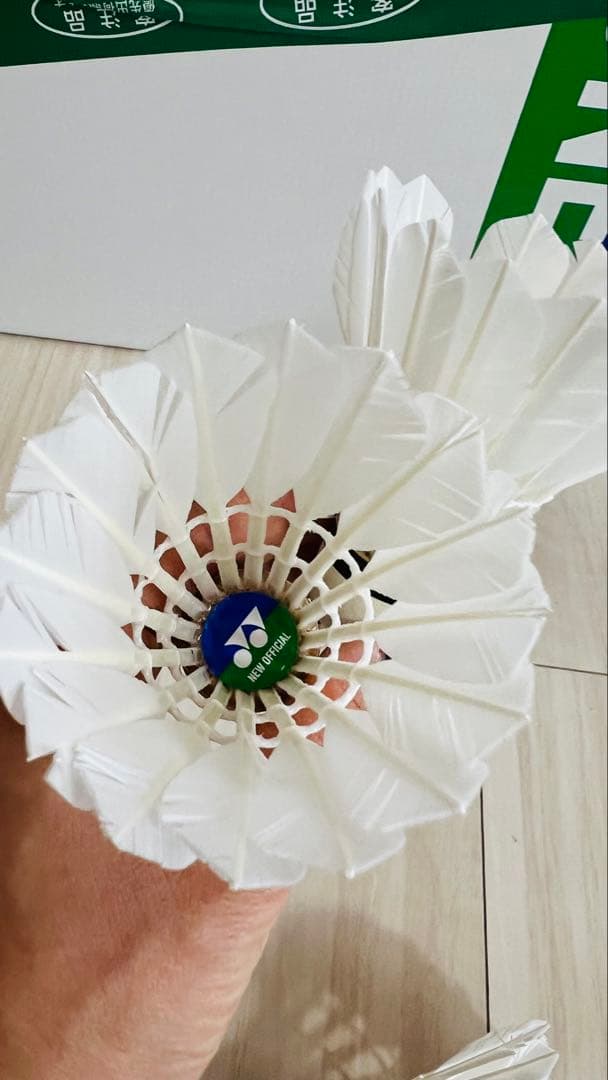 NEW OFFICIALバドミントンシャトル中古10本セット　ニューオフィシャル