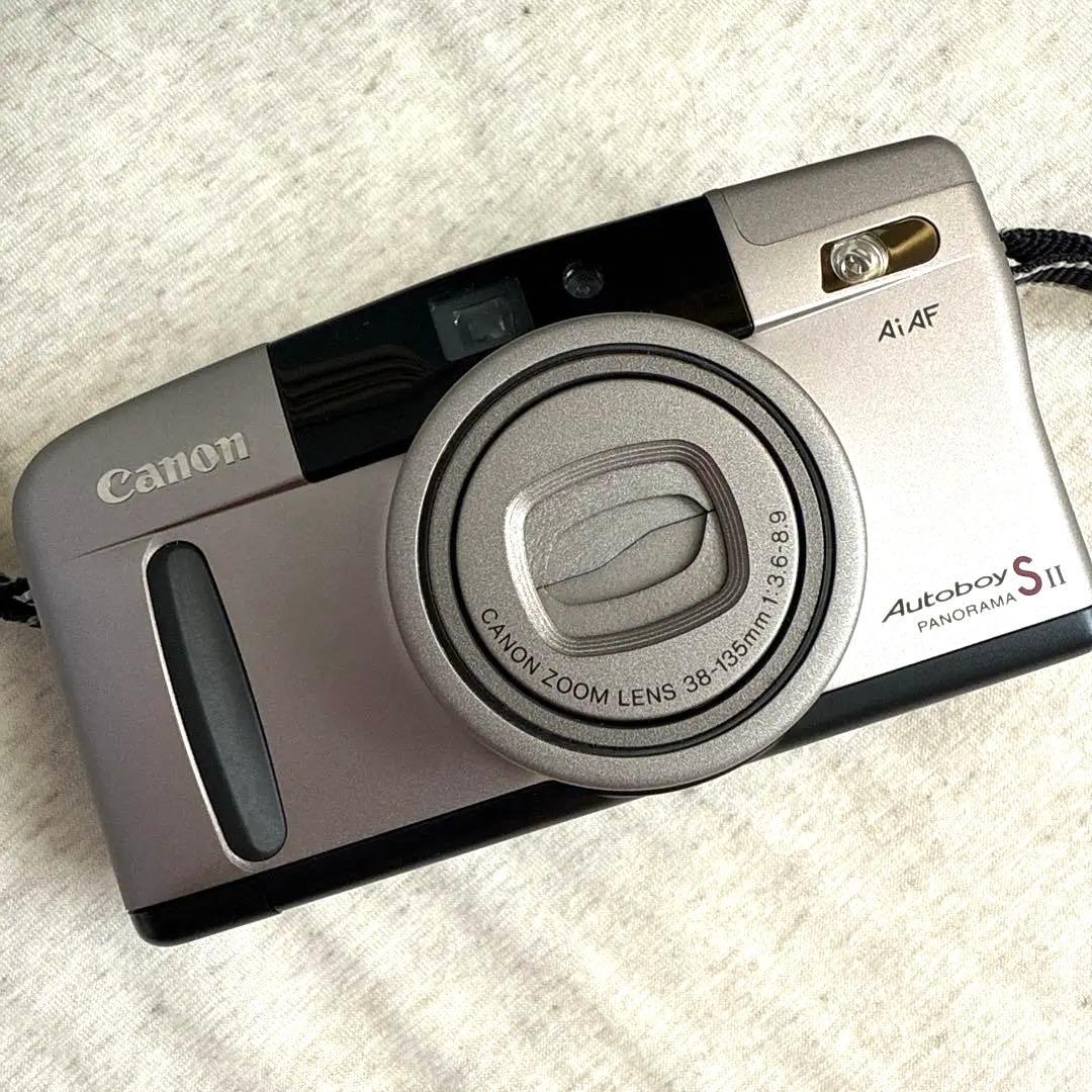 【動作品】Canon Autoboy S II フィルムカメラ　ケース有