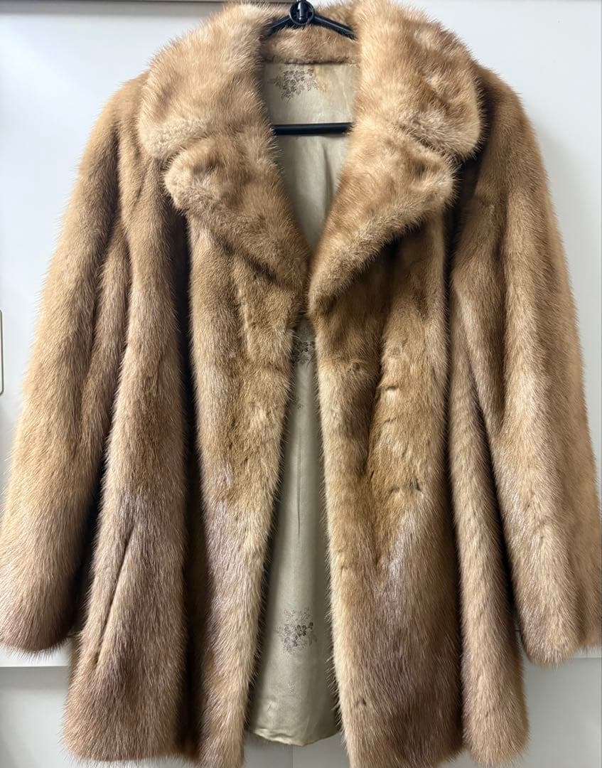 ミンク毛皮コート