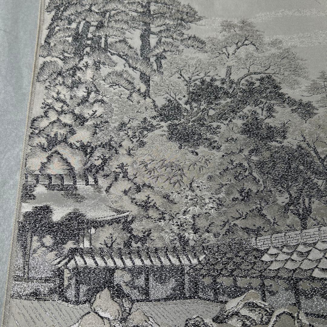 日本の風景 六通柄袋帯 淡いクリーム色1226