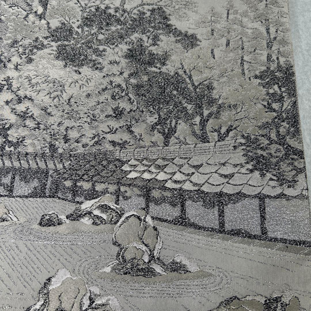 日本の風景 六通柄袋帯 淡いクリーム色1226