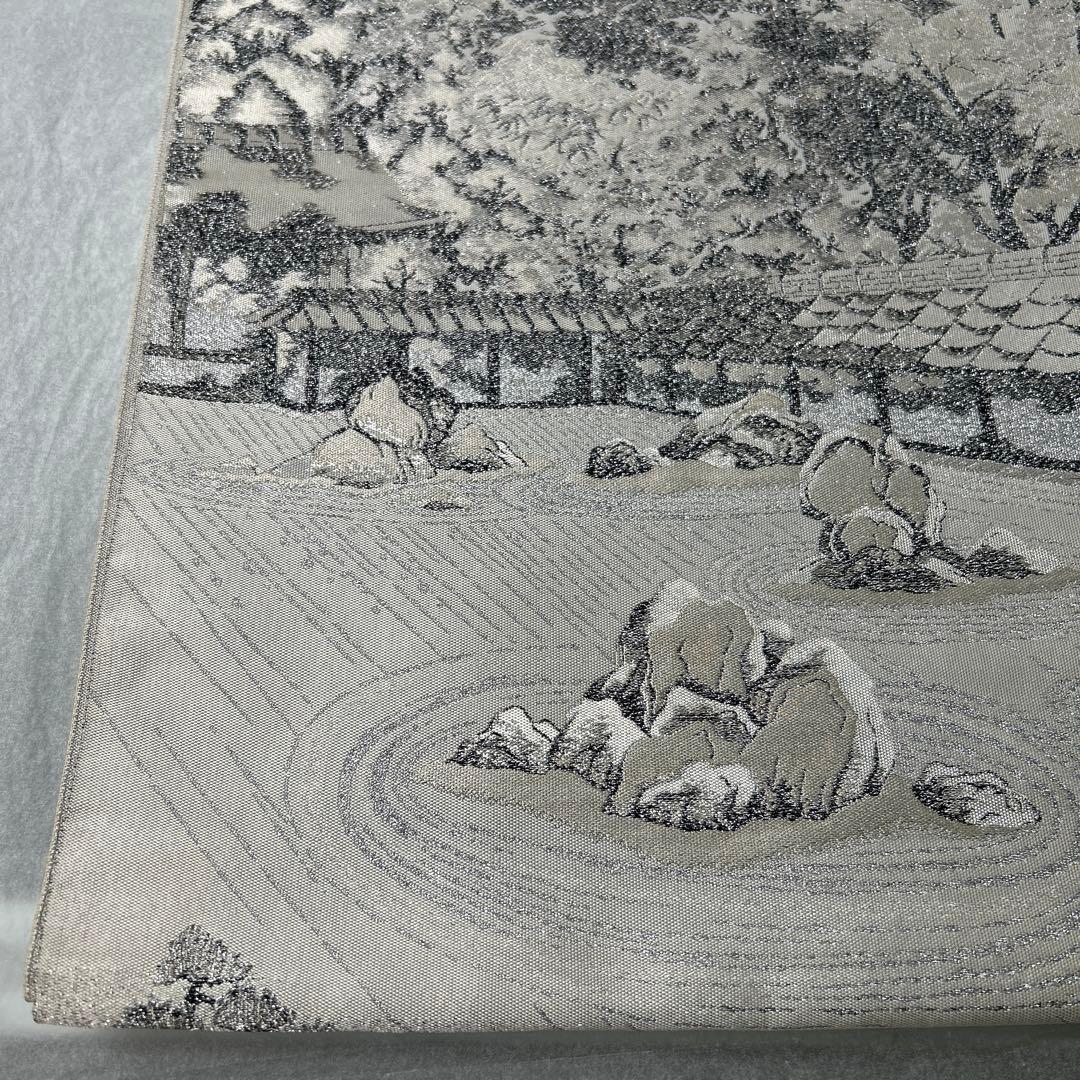 日本の風景 六通柄袋帯 淡いクリーム色1226