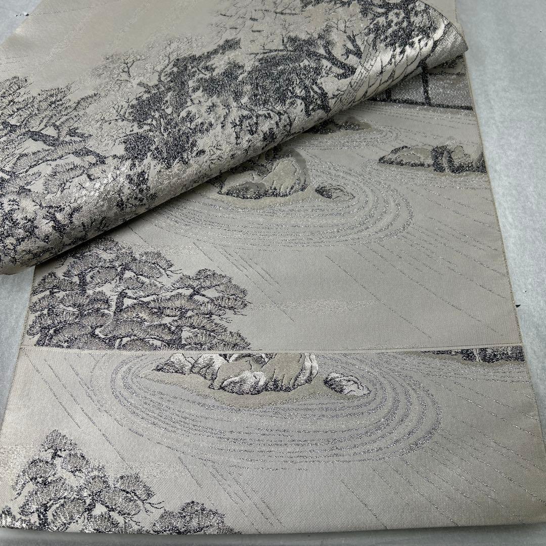 日本の風景 六通柄袋帯 淡いクリーム色1226