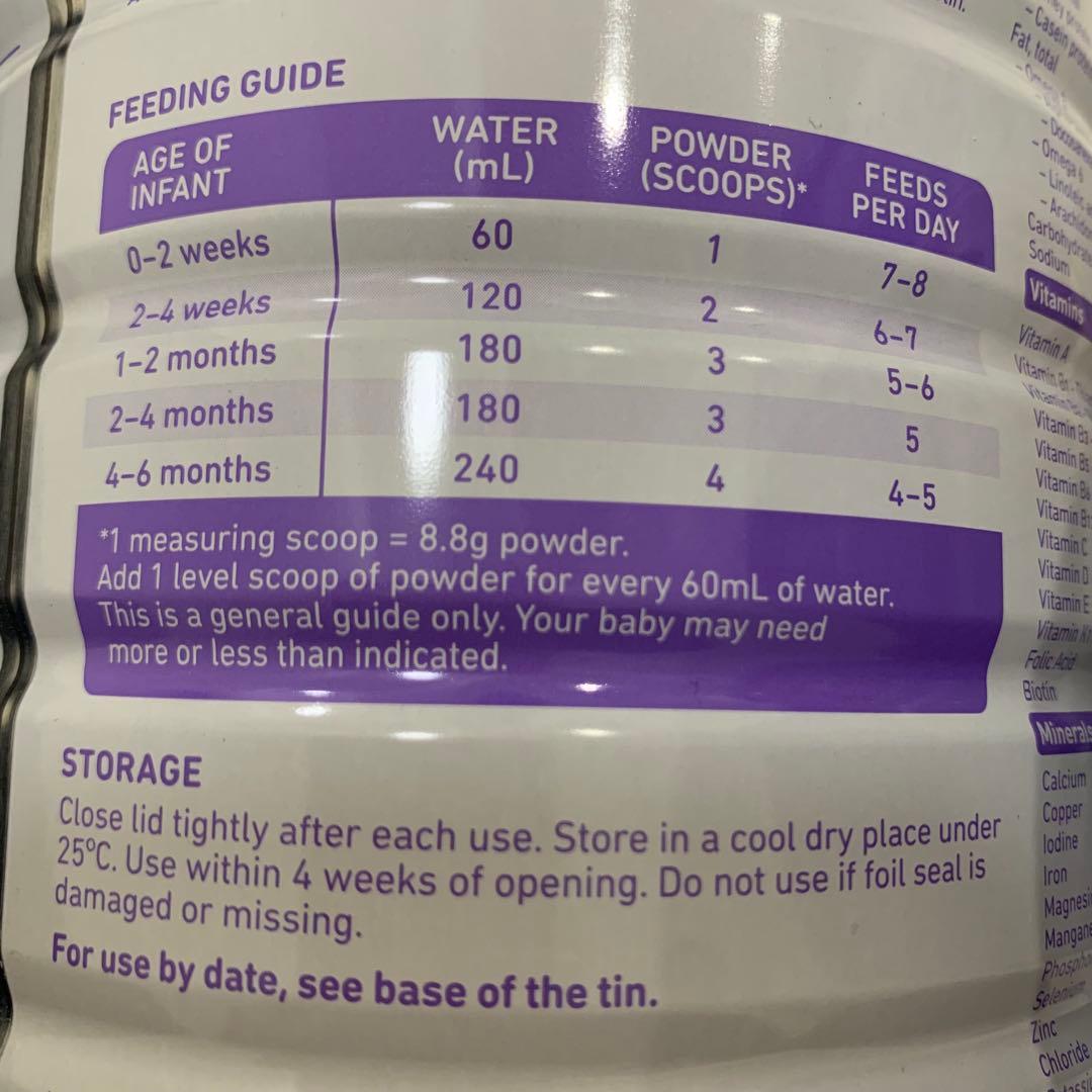 Bubs バブズ オーガニック粉ミルク800g ステップ1(0〜6ヶ月) ×3缶