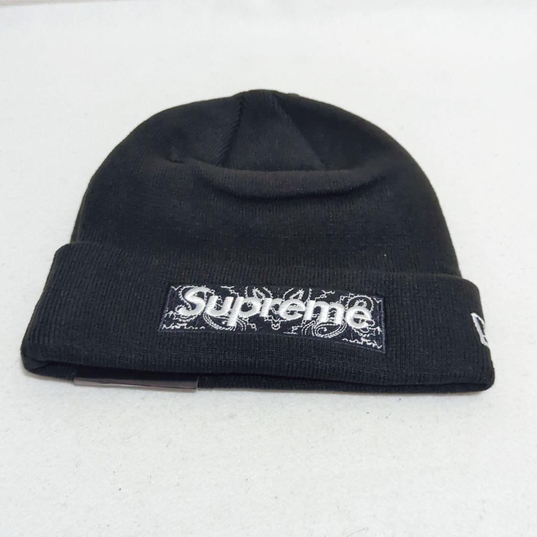Supreme x New Era ⭐️ ボックスロゴ バンダナ柄 ニット帽
