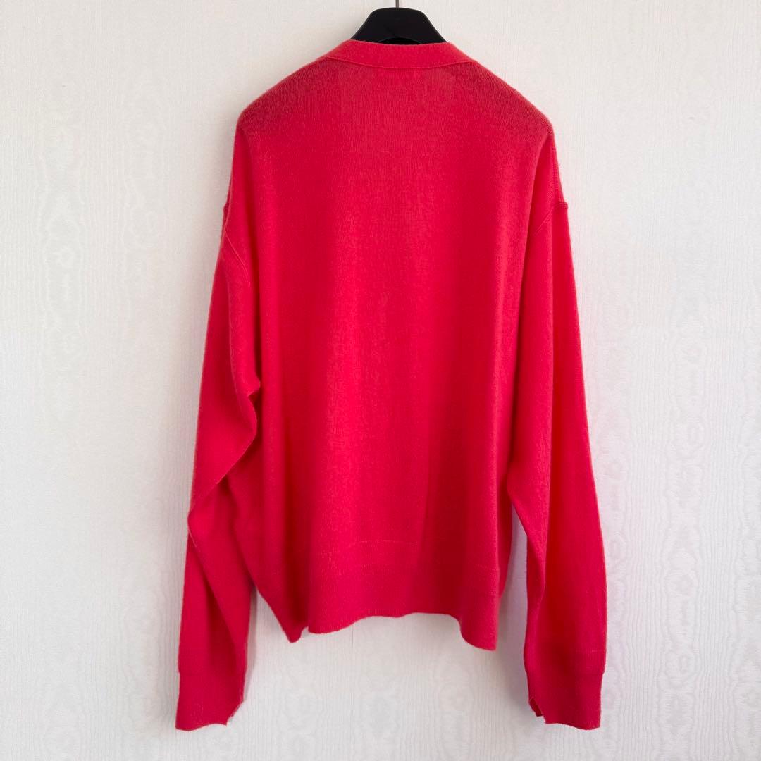 早春コーデ★BLAMINK極上シルクカシミヤ オレンジ カーディガン ブラミンク