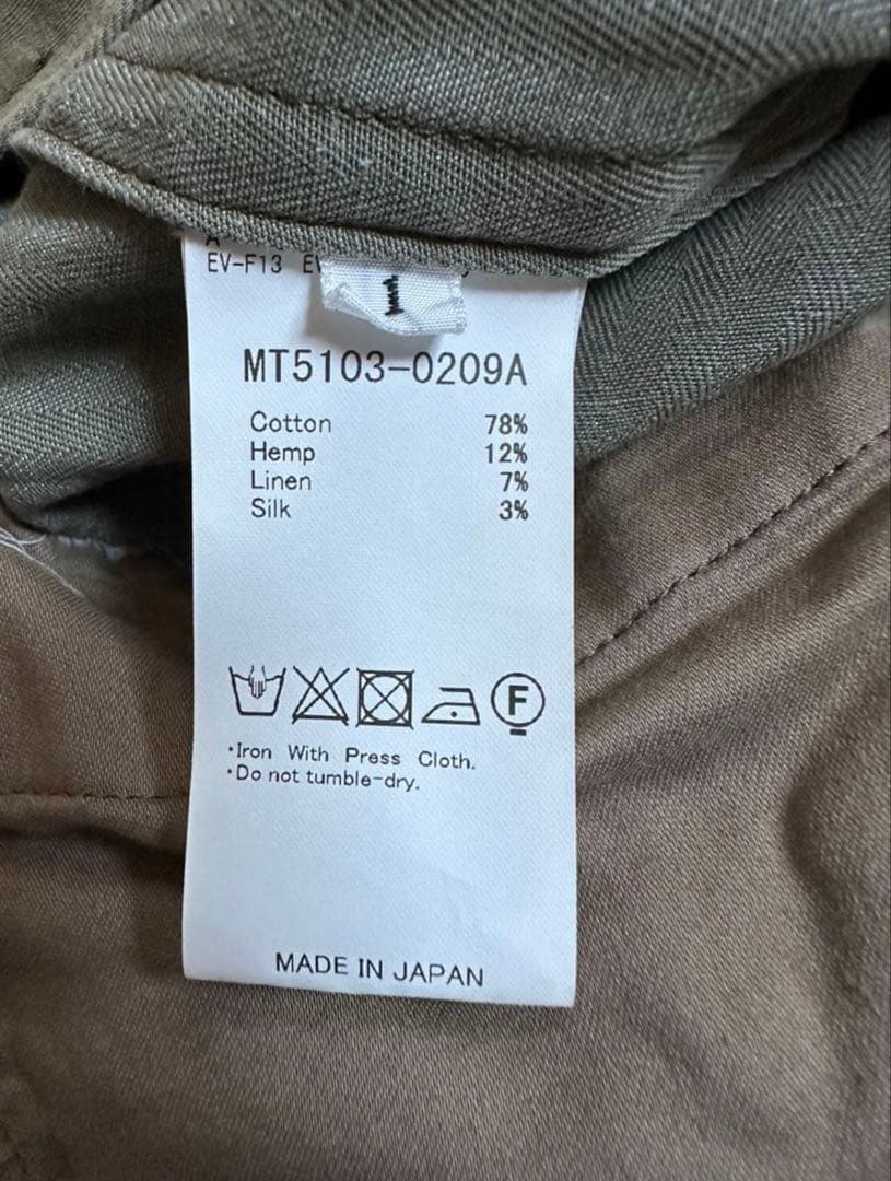 【タグ付属】MAATEE&SONS CHINO TROUSER \"ドゥルン\"