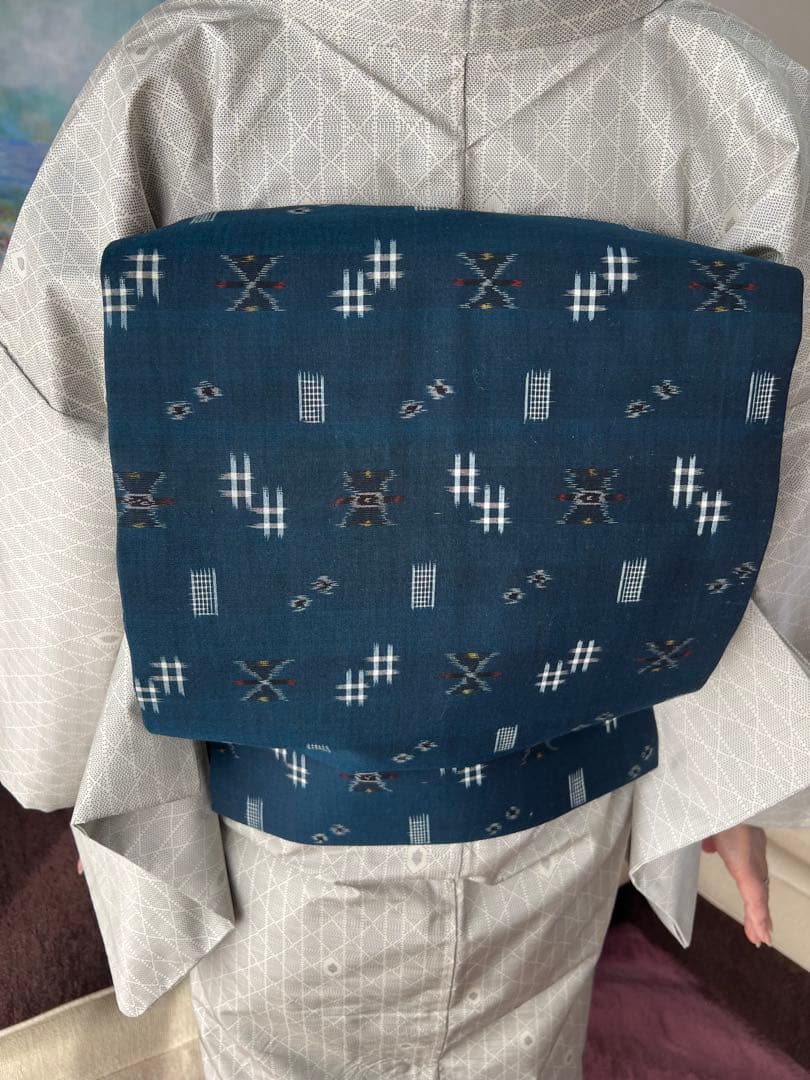 名古屋帯　紬地　ほぼ新品