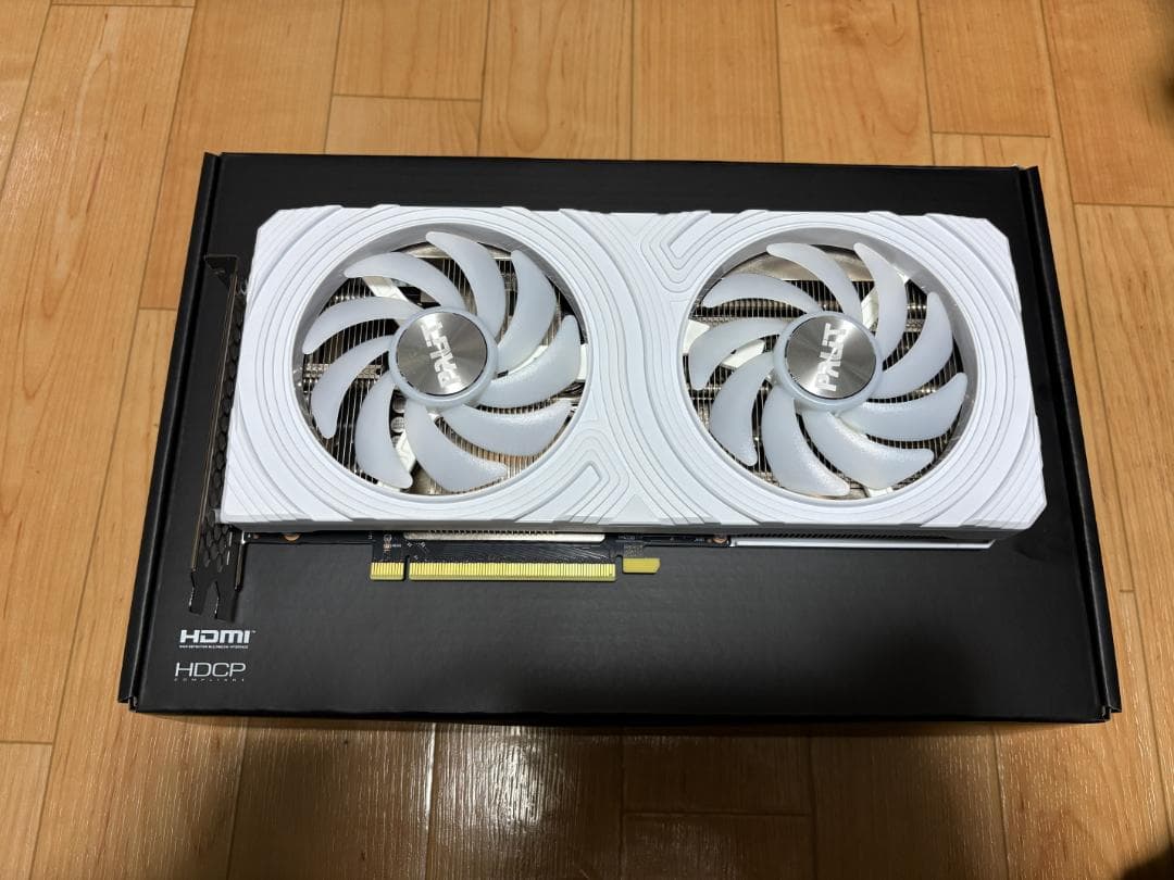 グラフィックボード・グラボ・ビデオカード Palit GeForce RTX4060Ti White VRAM8GB