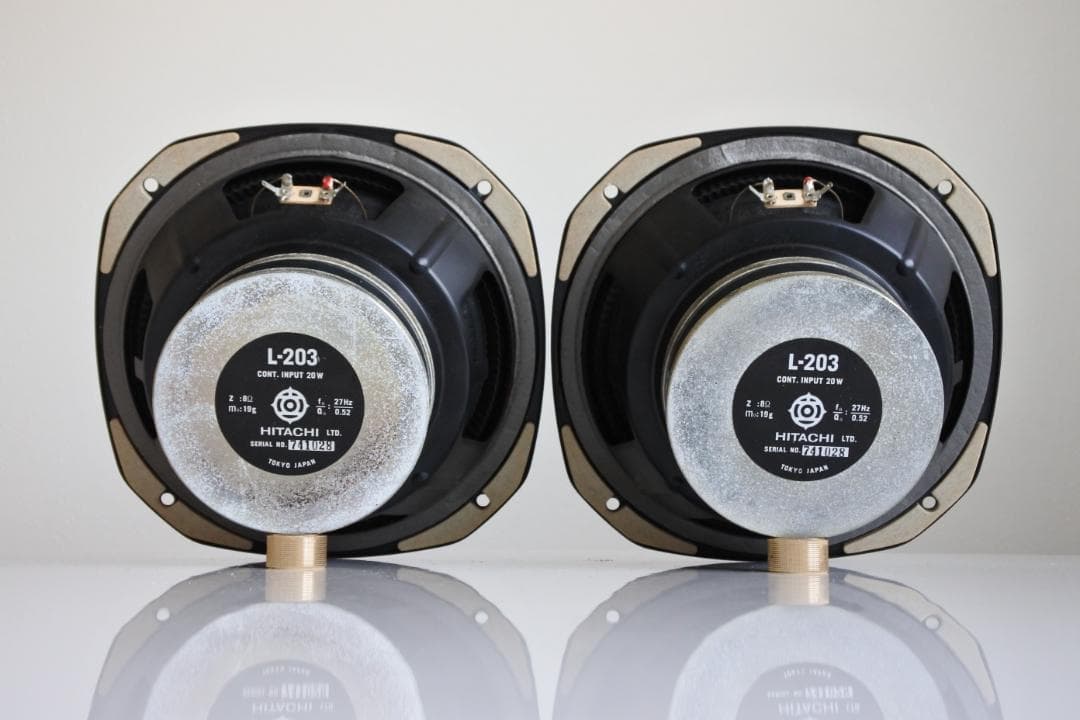 Lo-D L-203 ギャザードエッジ・ウーファー 正常動作品 2個(ペア1組)
