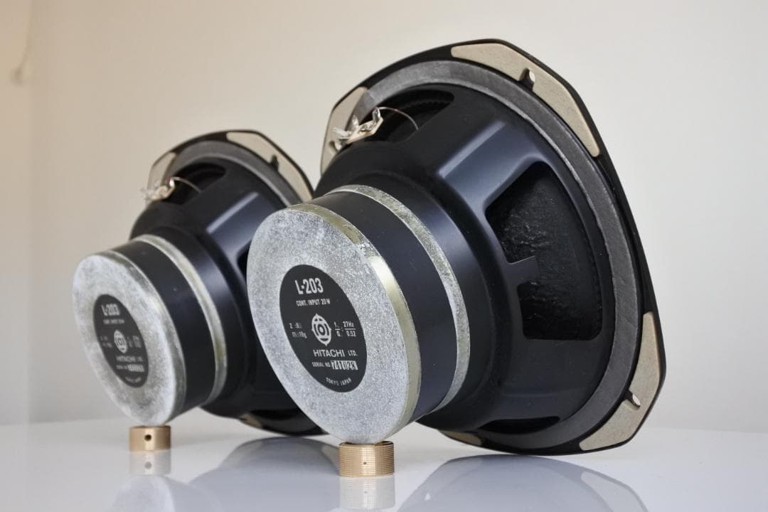 Lo-D L-203 ギャザードエッジ・ウーファー 正常動作品 2個(ペア1組)