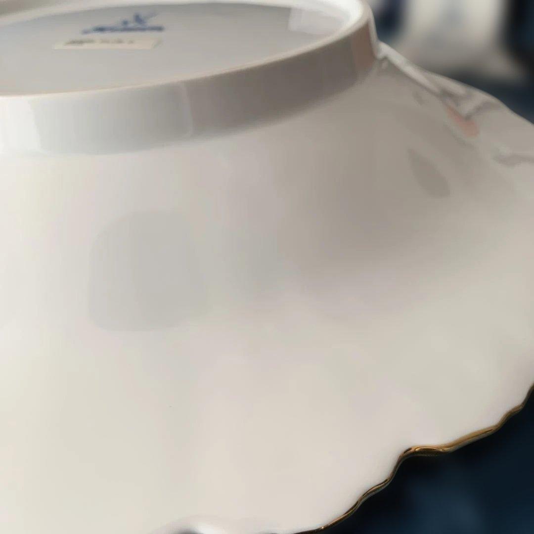 マイセン　bフォーム　黄色　箱有り　プレート　お皿　 ディスプレイプレート