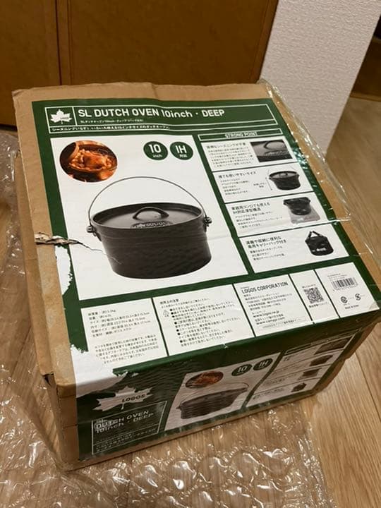ロゴス SLダッチオーブン 10インチ・ディープ バッグ付