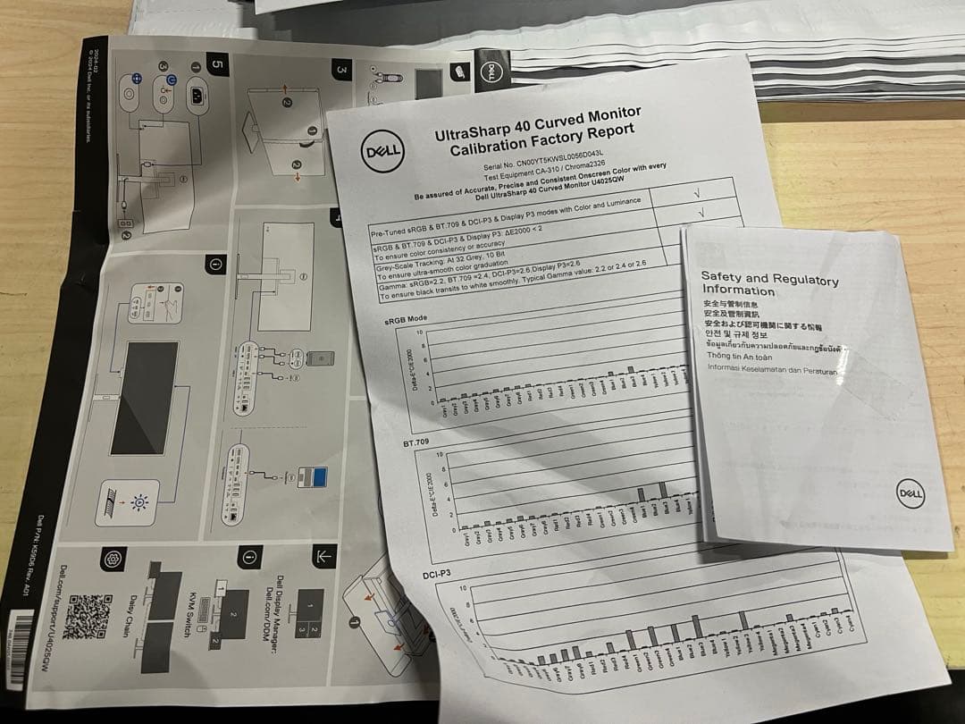 Dell U4025QW-A 39.7インチ 曲面モニター
