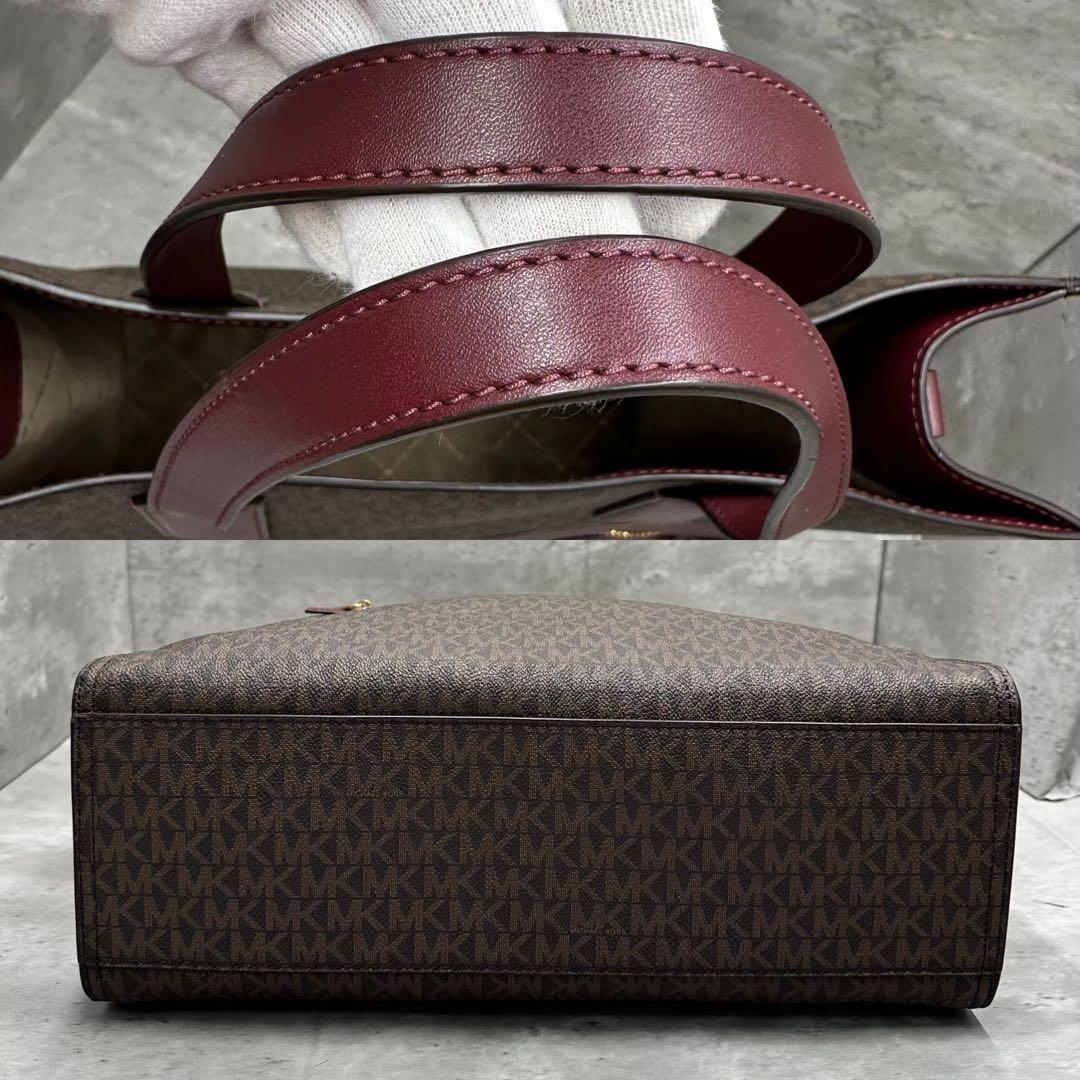 未使用級✨ マイケルコース モノグラム 総柄 2way トートバッグ A4◎