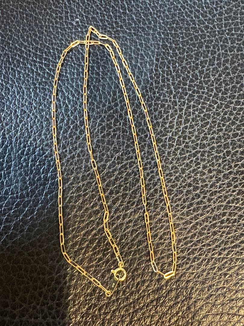 中空k18チェーンネックレス