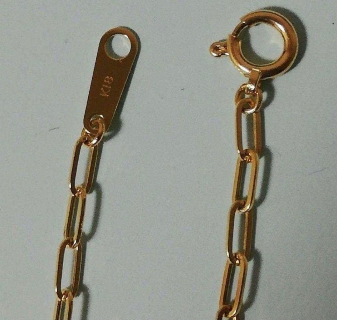 中空k18チェーンネックレス