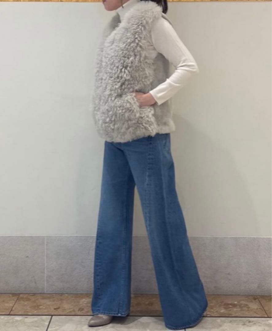 【新品未使用】定価21万円manzoni24羊毛ラビット切り替えファージレ