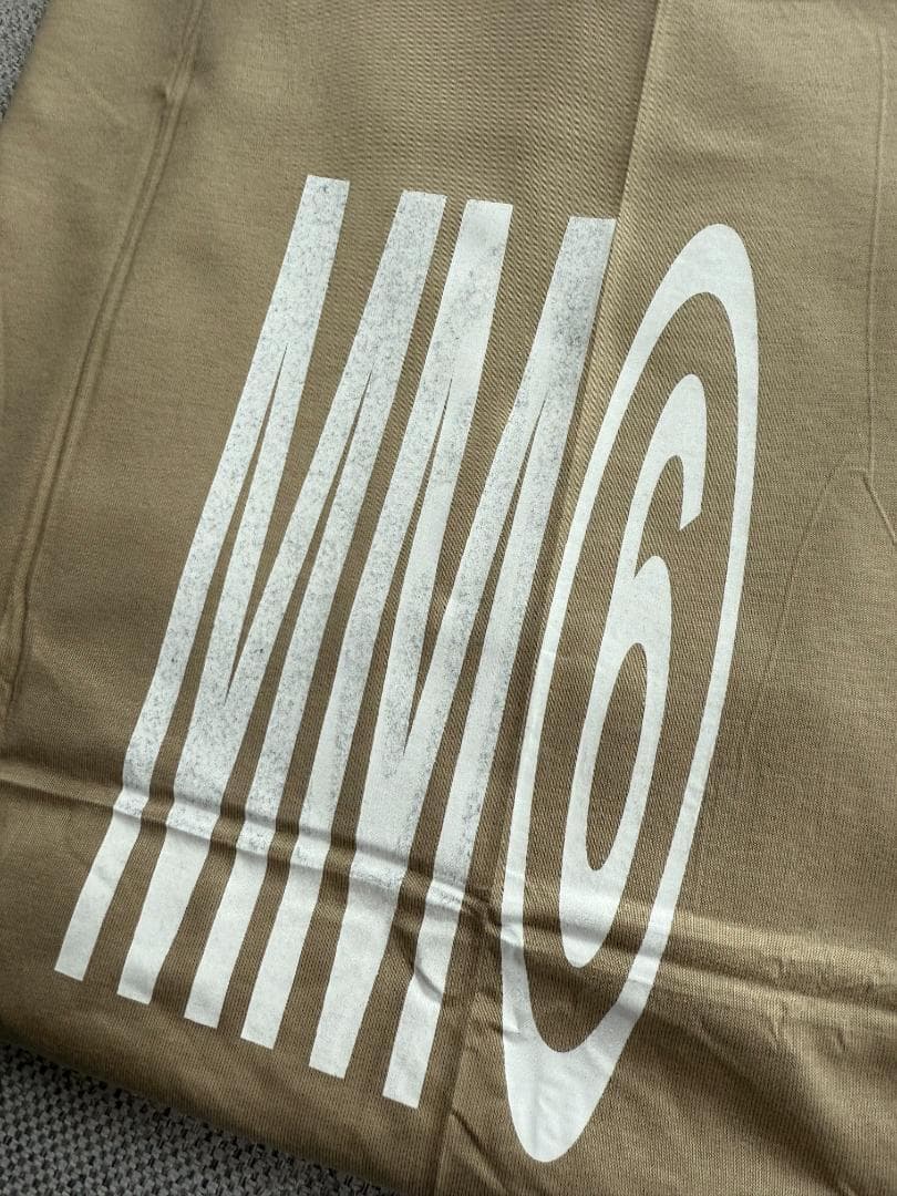 MM6 マルジェラ　ベージュ キッズTシャツ ロゴ 大人もOK！16Y