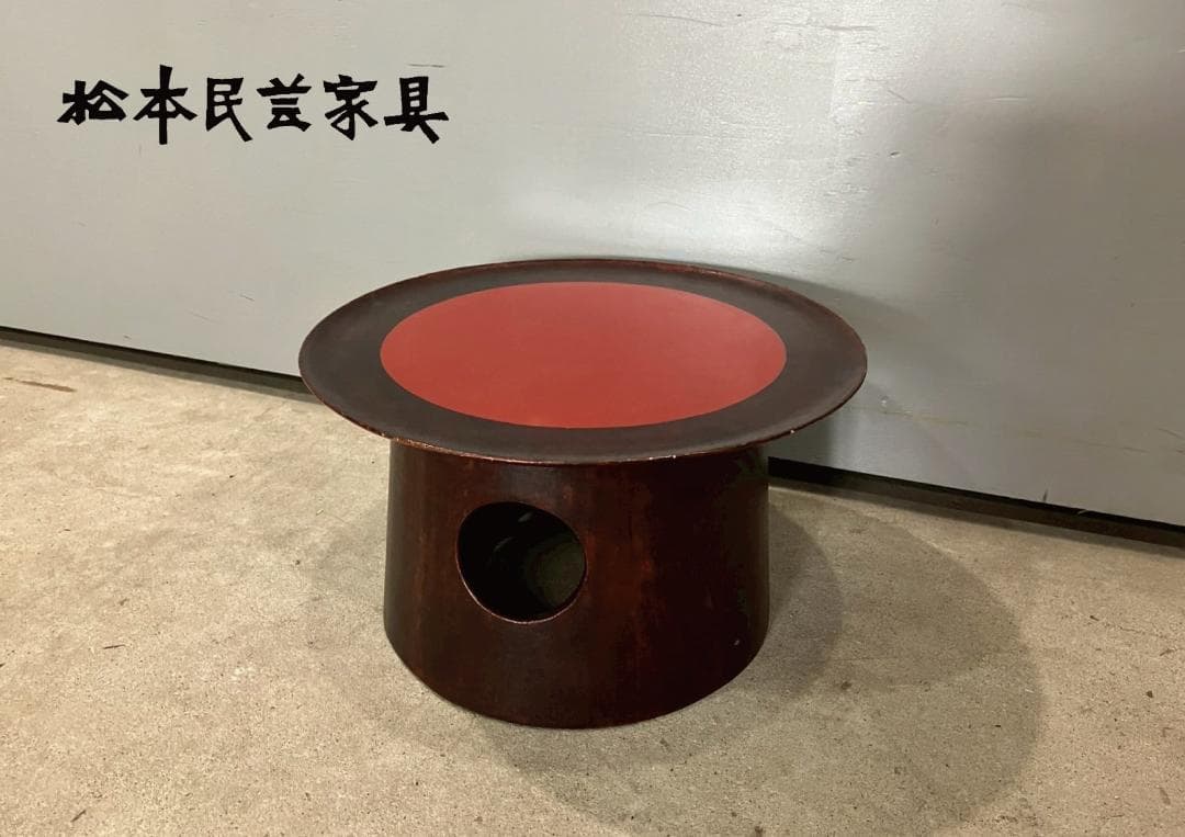 『matsumin』松本民芸家具 一閑張 朝鮮膳 サイドテーブル RWcen14