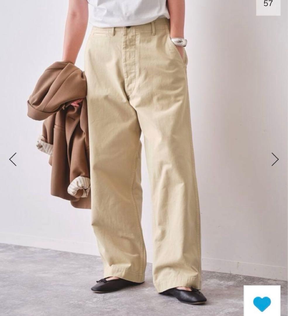 spick&span Higuchi×sチノワイドパンツ38樋口かほり