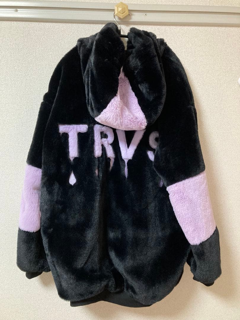 TRAVAS TOKYO ハイネックファーパーカー ファーブルゾン