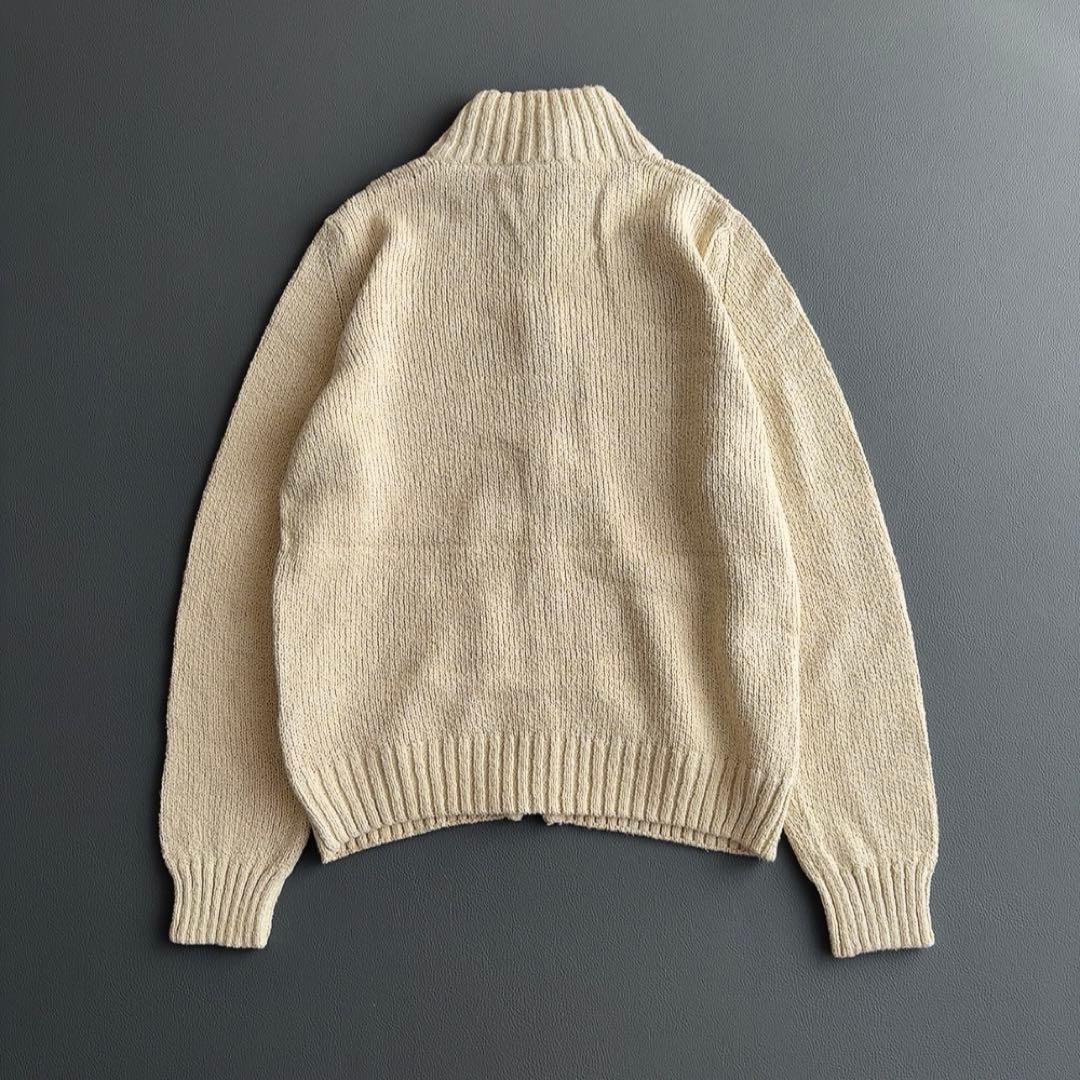 ロロピアーナ　ジップアップセーター　ブルゾン　ジャケット　コットン　ドライバーズ