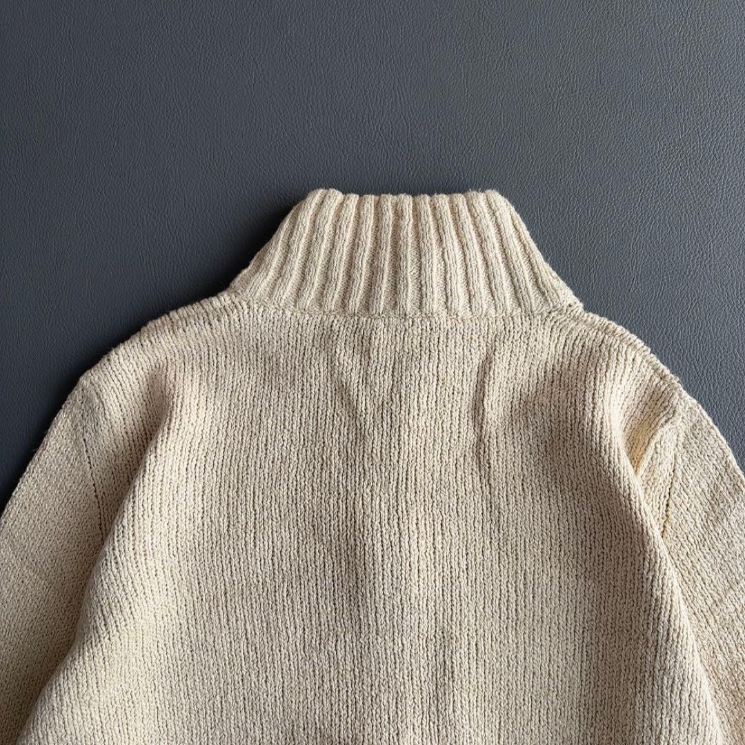 ロロピアーナ　ジップアップセーター　ブルゾン　ジャケット　コットン　ドライバーズ