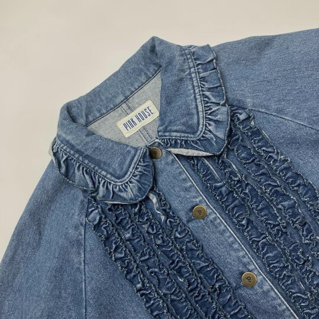 【試着のみ】ピンクハウス ピコルリル使い デニムジャケット/2023年